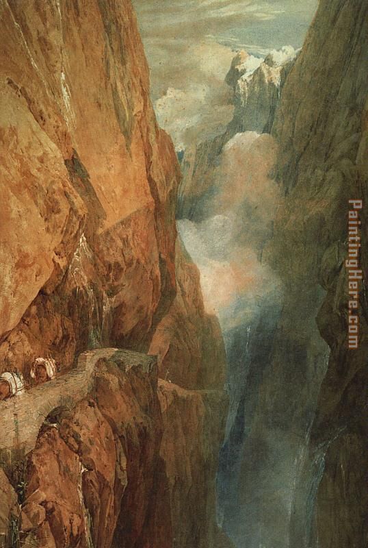 The Passage of the St. Gothard painting - Joseph Mallord William Turner The Passage of the St. Gothard art painting